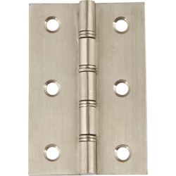 Double Washered Door Hinges - Satin Stainless Steel - 76mm x 50mm